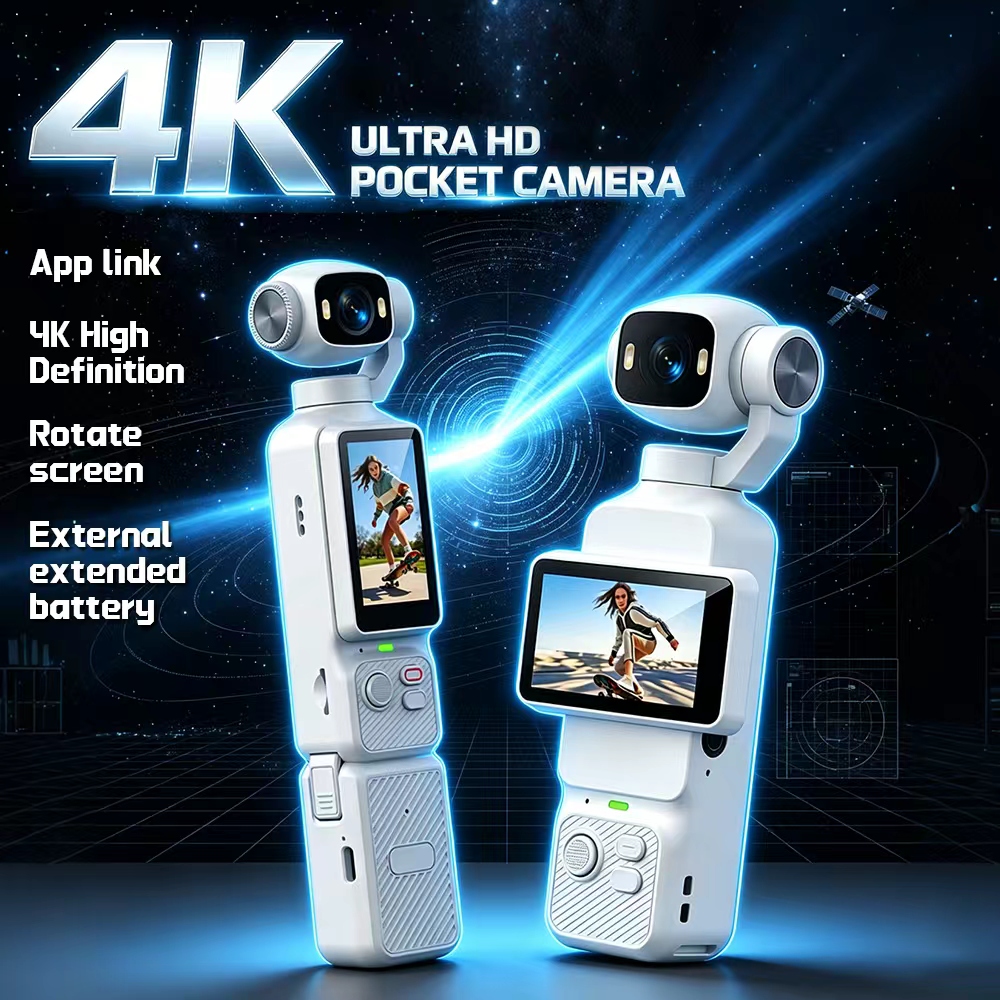 Outdoor Lighting Japanese - LK-033 4K Pocket Handheld Gimbal Action