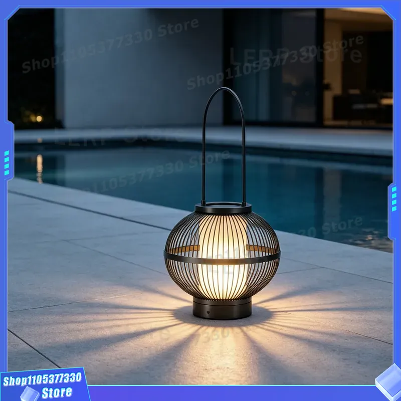 Outdoor Lighting Japanese - Portable Outdoor Waterproof Lawn Light Rechargeable
