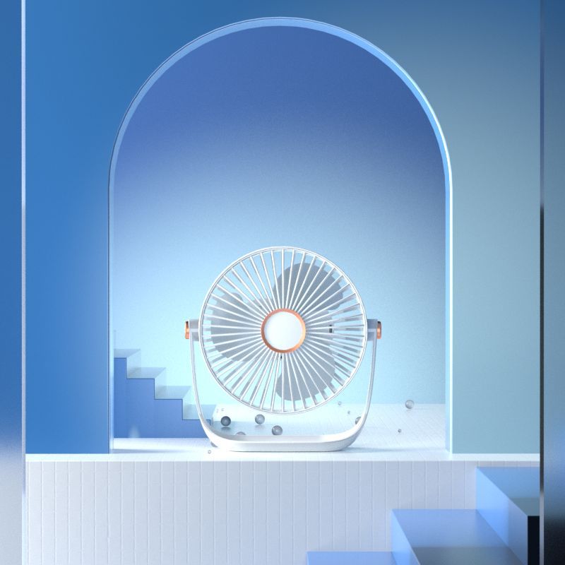 Outdoor Lighting Portable - Portable Mini Desktop Fan Light Adjustable