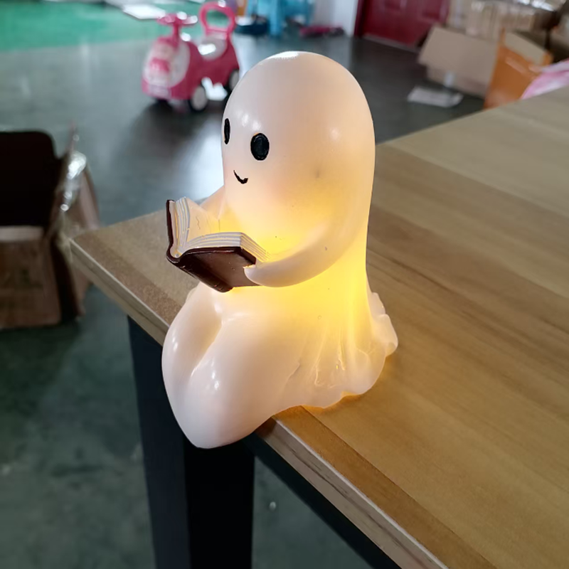 New Cute Ghost Reading Book La - đánh giá và giá Outdoor Lighting Halloween