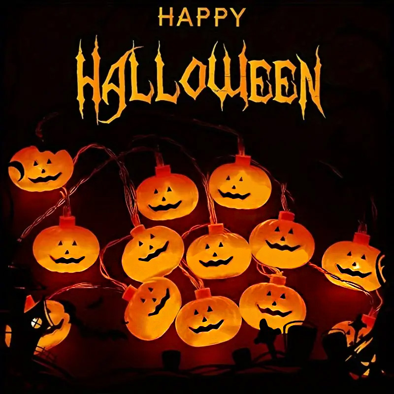 Halloween Pumpkin String Light - đánh giá và giá Outdoor Lighting Halloween