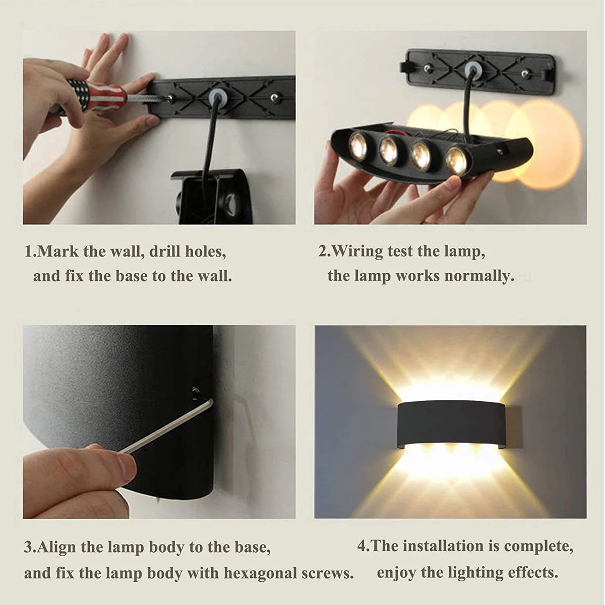 Aluminium LED Wall Lamp IP65 O - đánh giá và giá Xl Outdoor Lighting