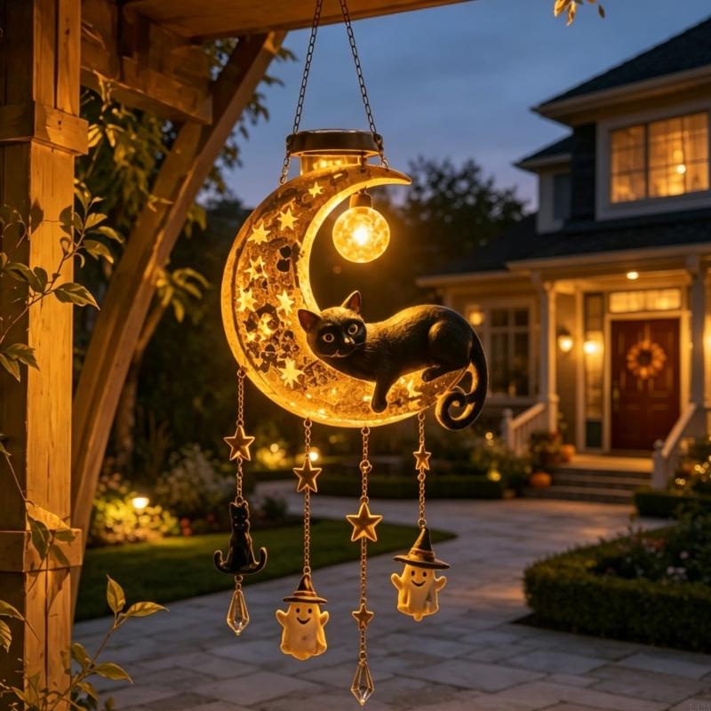 L43A Solar Halloween Black Cat - đánh giá và giá Outdoor Lighting Accent