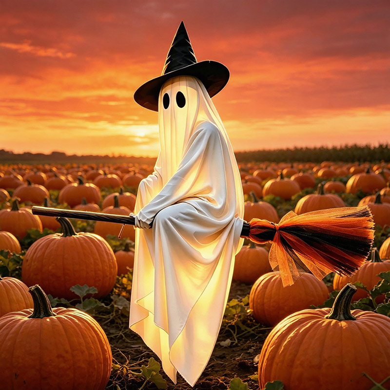 Halloween Flying Brooms And Gh - đánh giá và giá Outdoor Lighting Halloween