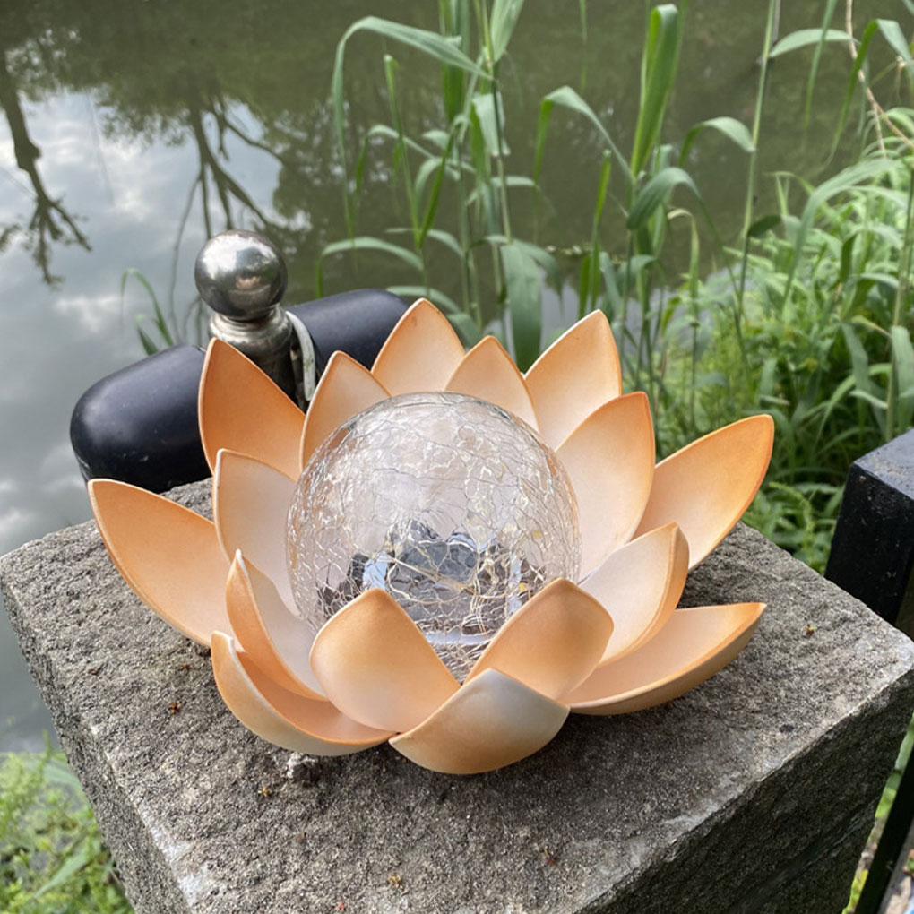 Lotus Shaped Garden Solar Ligh - đánh giá và giá Outdoor Lighting Halloween