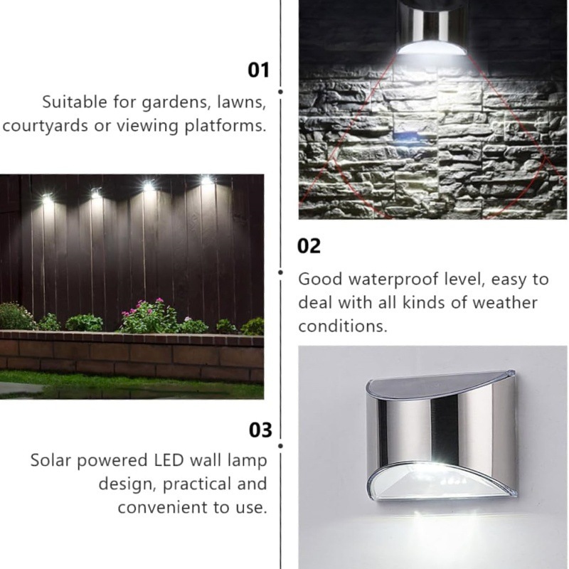 2Pcs Solar Garden Light Stainl - đánh giá và giá Xl Outdoor Lighting
